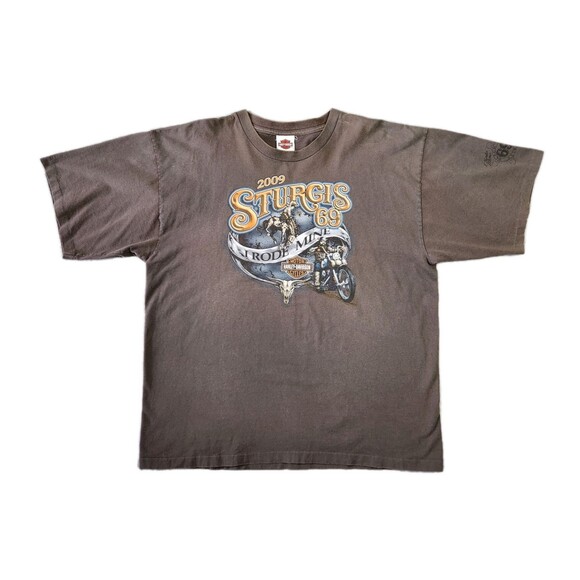 Harley Davidson Shirt Mens XXL Sturgis 2009 69 MN Motorcycle Bikercore Sportster - Picture 1 of 11